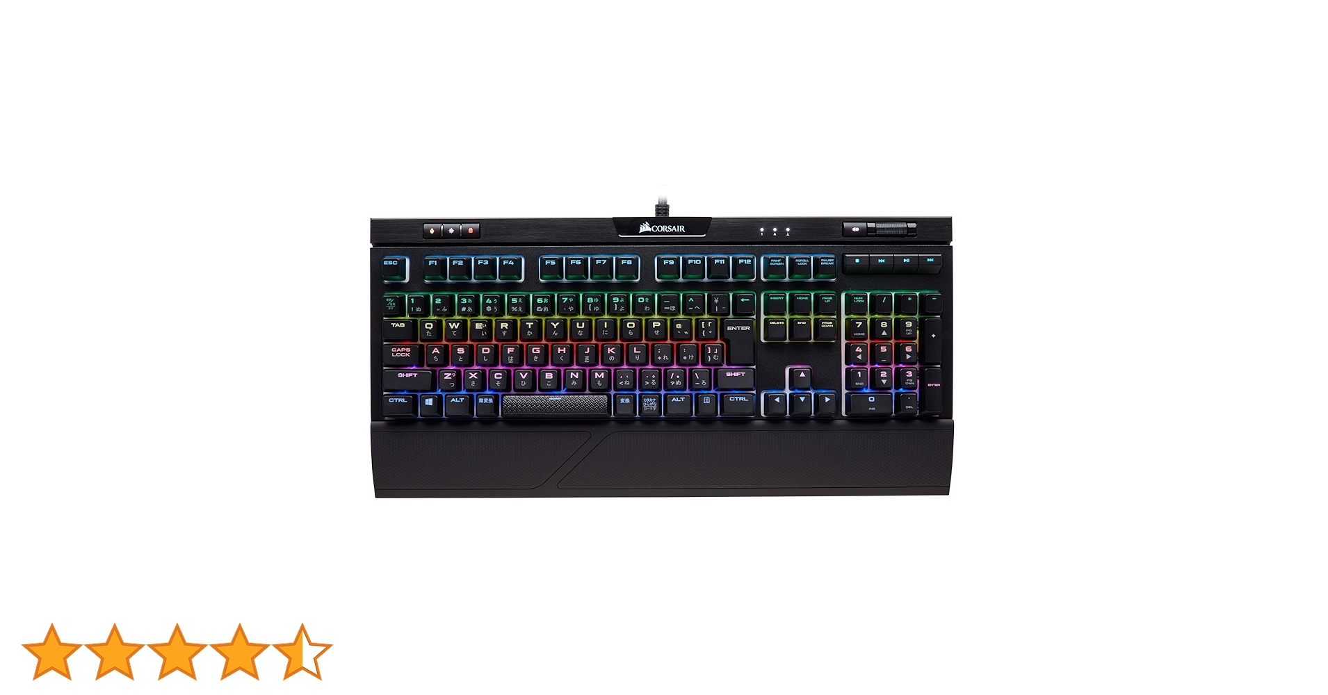 Corsair K70 RGB MK.2 MX Brown ゲーミングキーボード Corsair K70 RGB MK.2 MX Brown Japanese Gaming Keyboard KB441